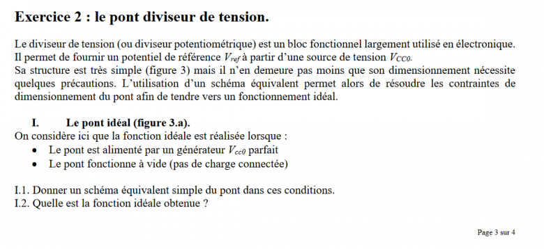 [Electronique] Equivalence pont diviseur rel et quadripole