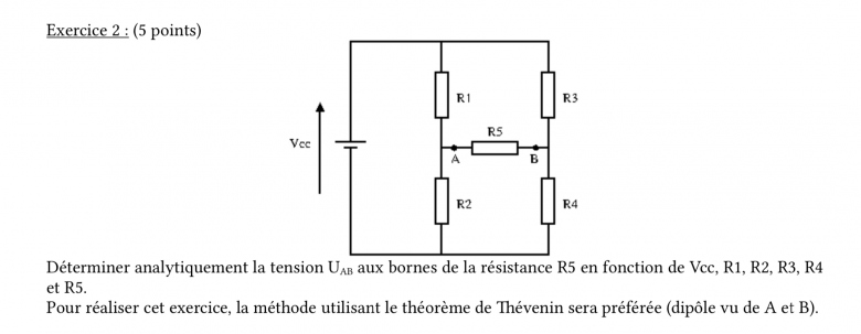  electricit theoreme de thevenin 