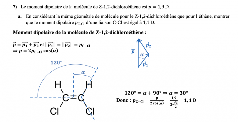 MOment dipolaire d\'une molcule