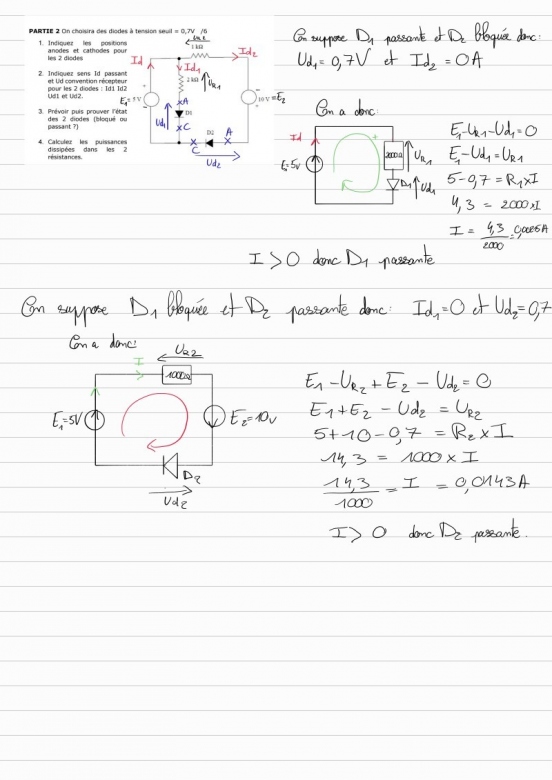 Diode passante ou bloquée